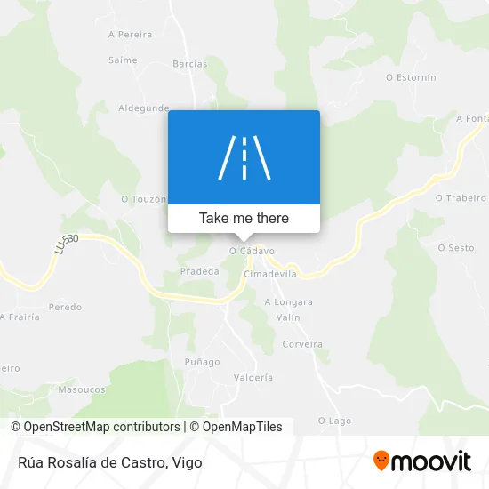 Rúa Rosalía de Castro map