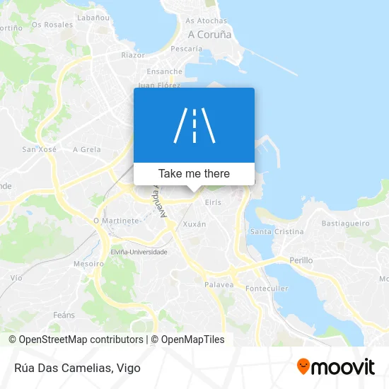 Rúa Das Camelias map