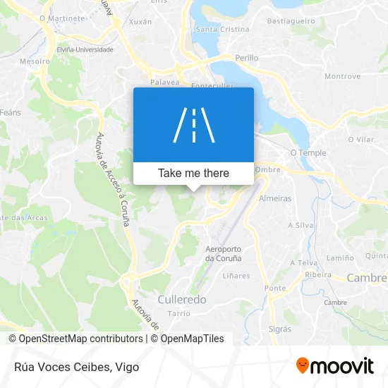 Rúa Voces Ceibes map