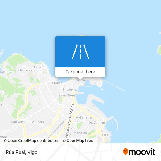 Rúa Real map