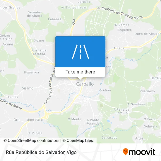 Rúa República do Salvador map