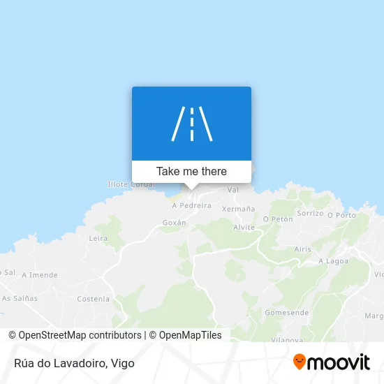 Rúa do Lavadoiro map