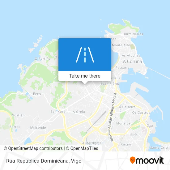 Rúa República Dominicana map