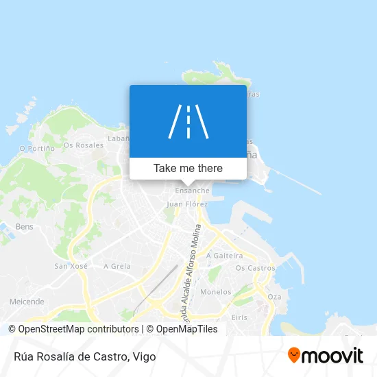 Rúa Rosalía de Castro map