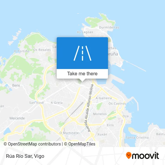 Rúa Río Sar map