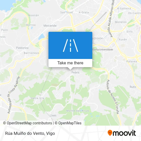 Rúa Muíño do Vento map