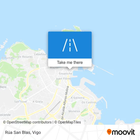 Rúa San Blas map