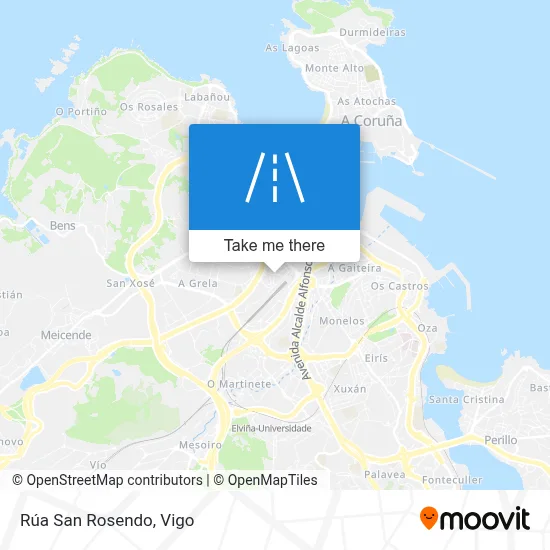 Rúa San Rosendo map