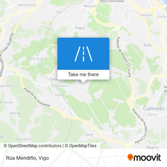 Rúa Mendiño map