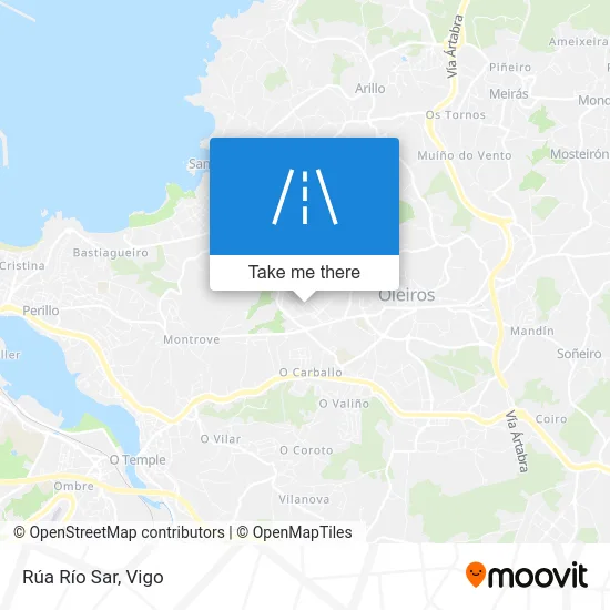 Rúa Río Sar map