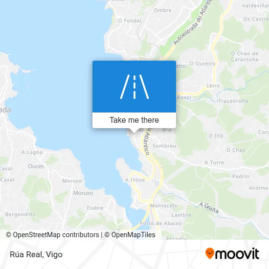 Rúa Real map