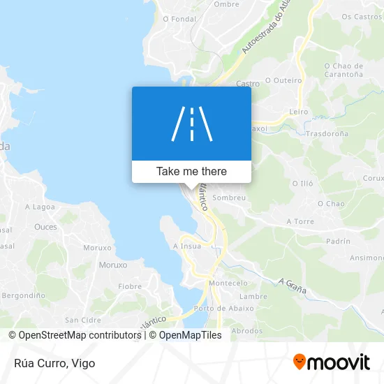 Rúa Curro map