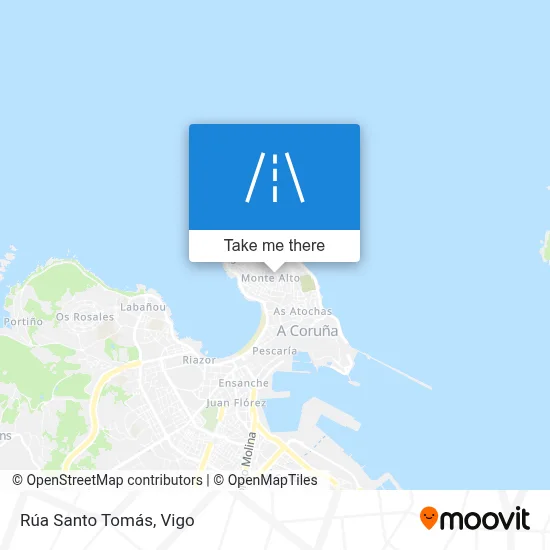 Rúa Santo Tomás map