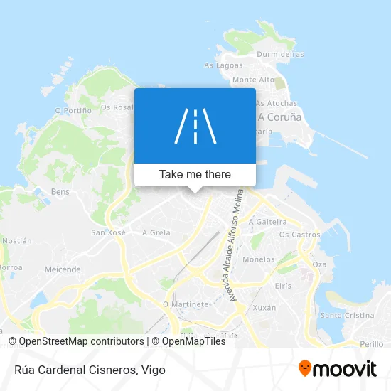 Rúa Cardenal Cisneros map