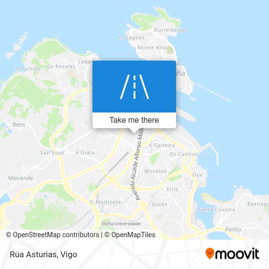 Rúa Asturias map