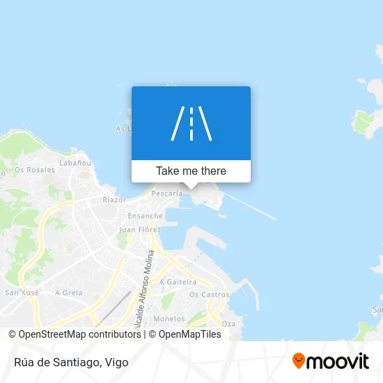Rúa de Santiago map