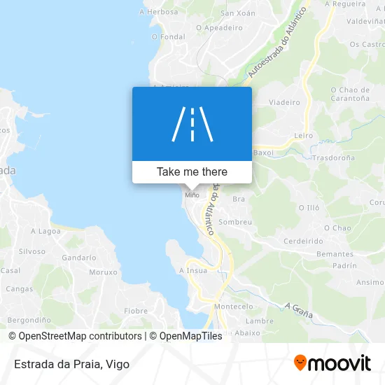 Estrada da Praia map