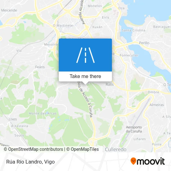 Rúa Río Landro map