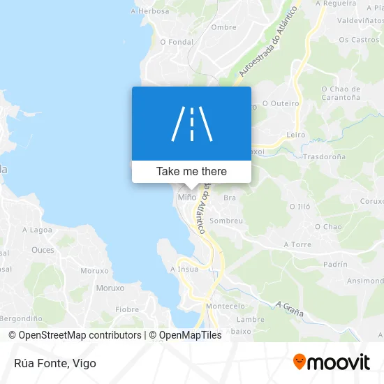 Rúa Fonte map