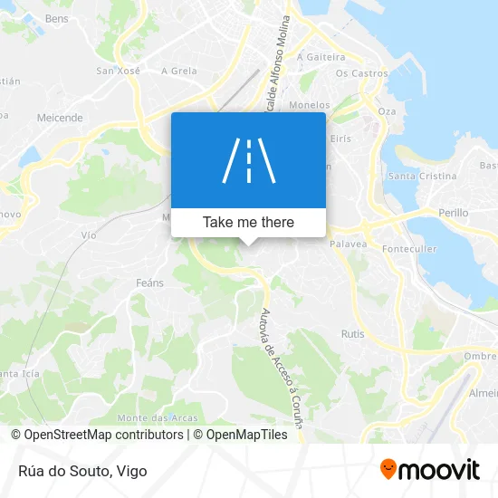 Rúa do Souto map