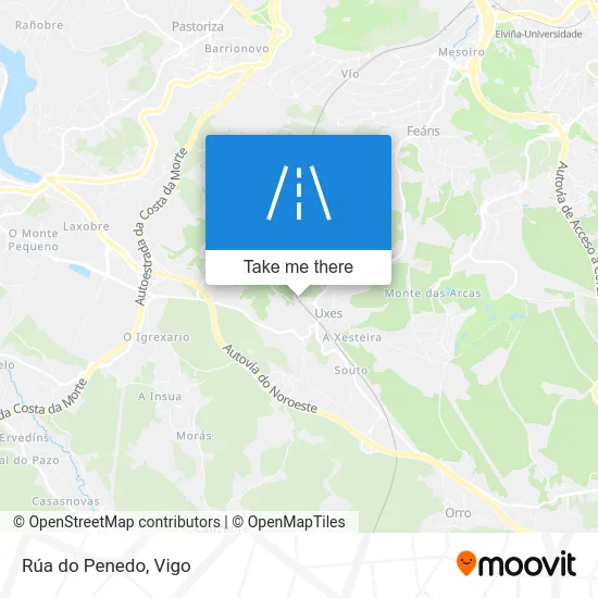 Rúa do Penedo map
