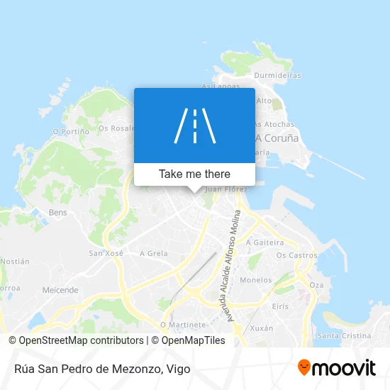 Rúa San Pedro de Mezonzo map