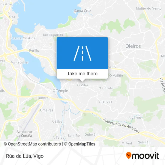 Rúa da Lúa map