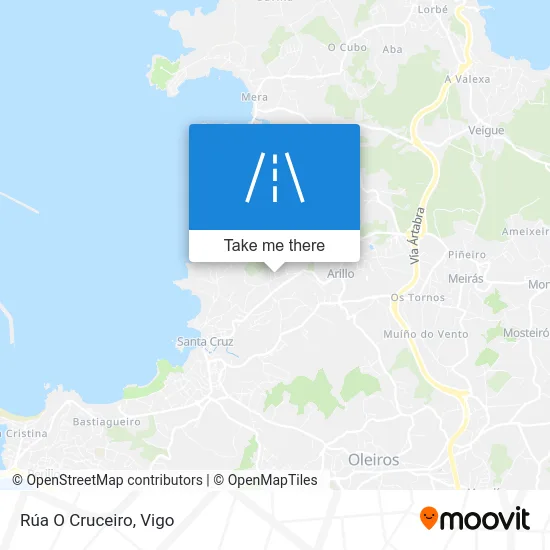 Rúa O Cruceiro map