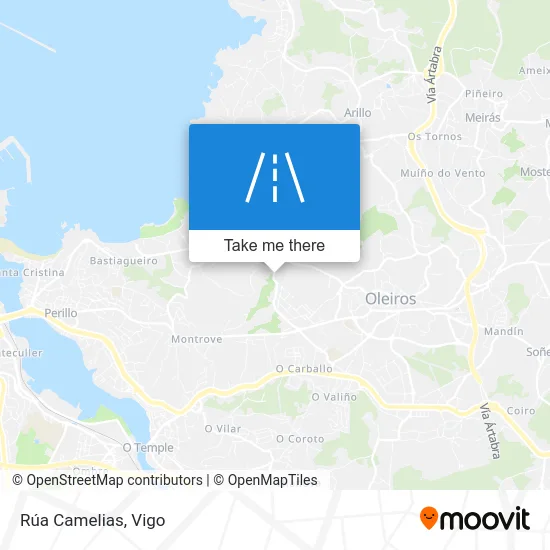 Rúa Camelias map