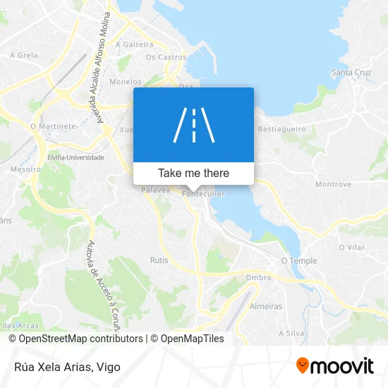 Rúa Xela Arias map