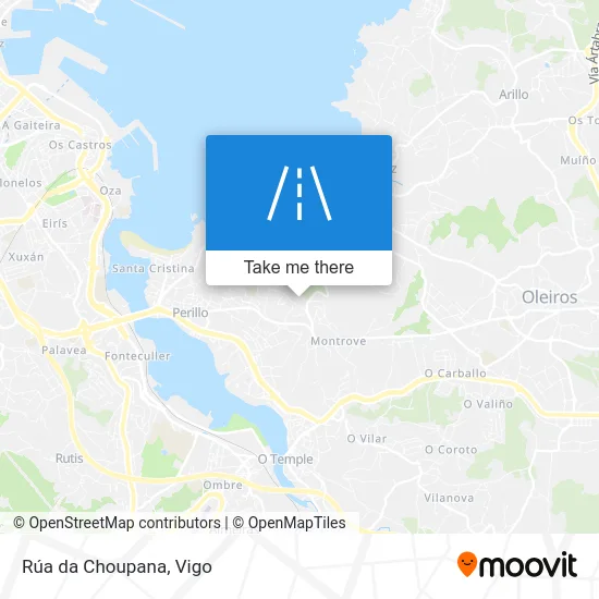 Rúa da Choupana map