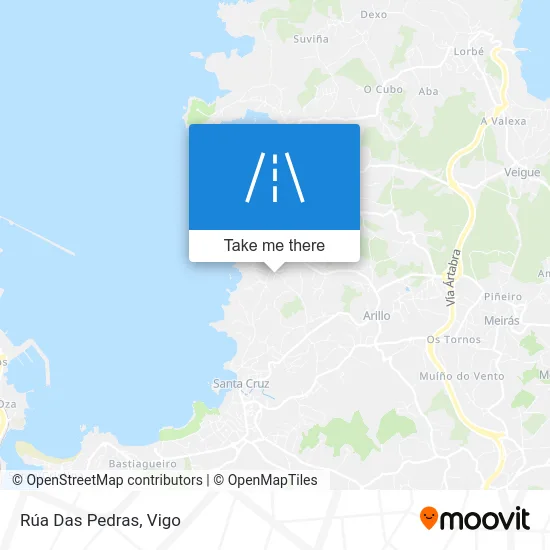 Rúa Das Pedras map
