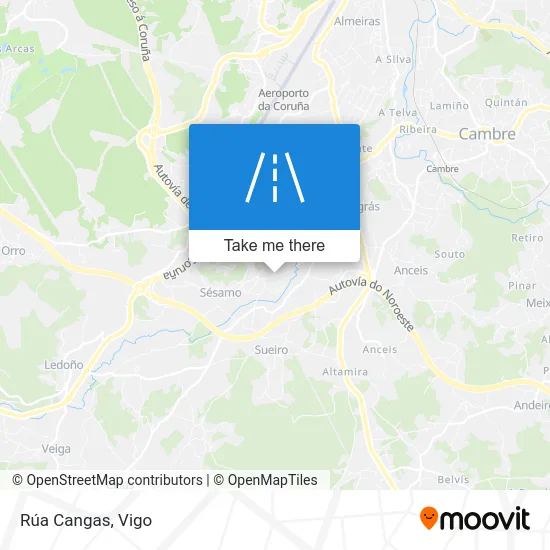 Rúa Cangas map