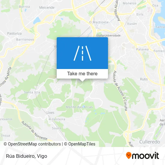 Rúa Bidueiro map