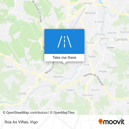 Rúa As Viñas map