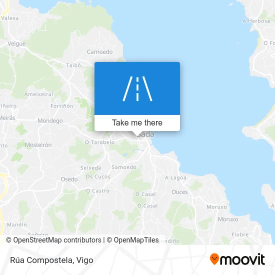 Rúa Compostela map