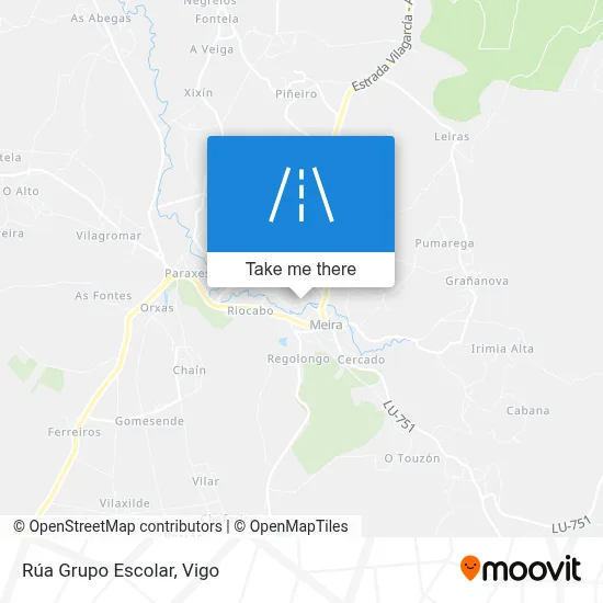 Rúa Grupo Escolar map