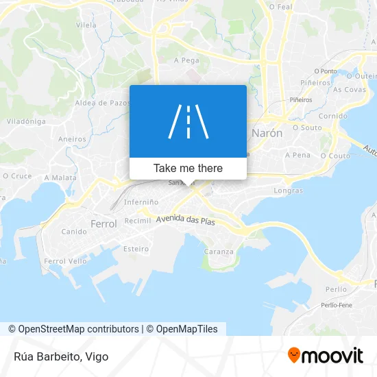 Rúa Barbeito map