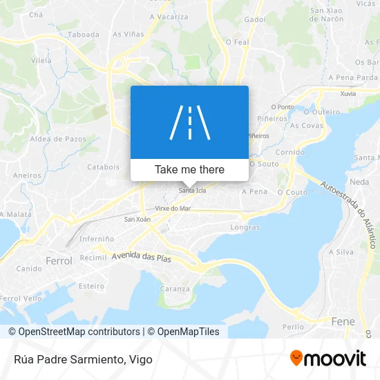 Rúa Padre Sarmiento map