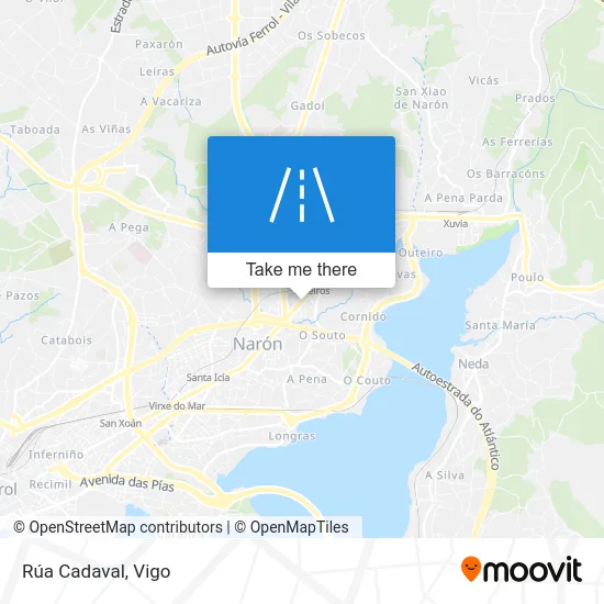 Rúa Cadaval map