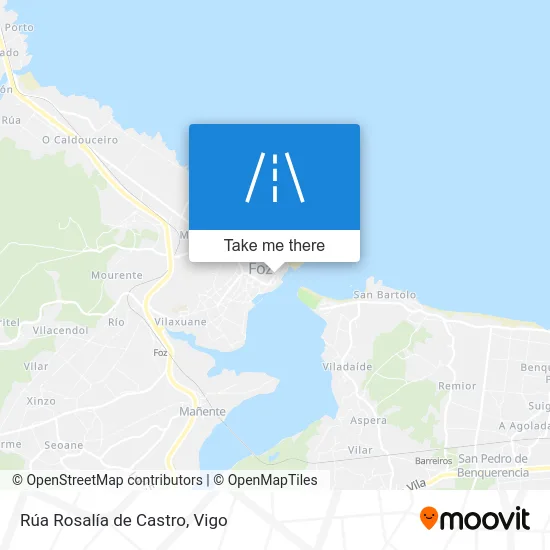 Rúa Rosalía de Castro map