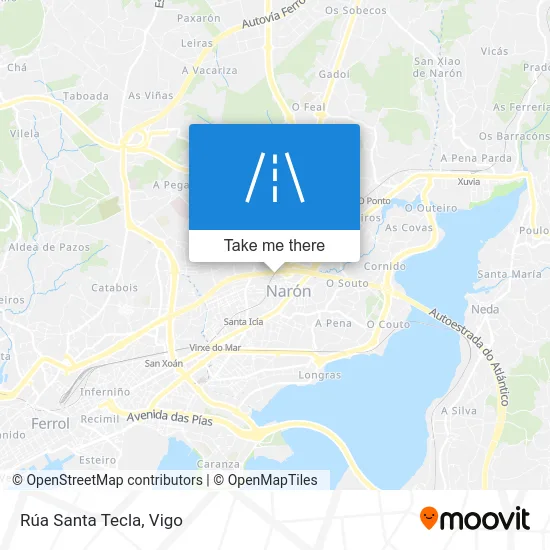 Rúa Santa Tecla map