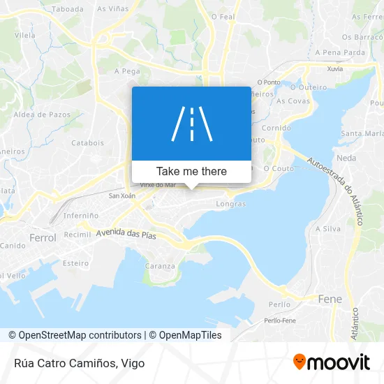 Rúa Catro Camiños map