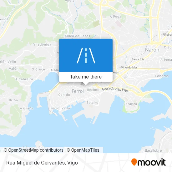 Rúa Miguel de Cervantes map