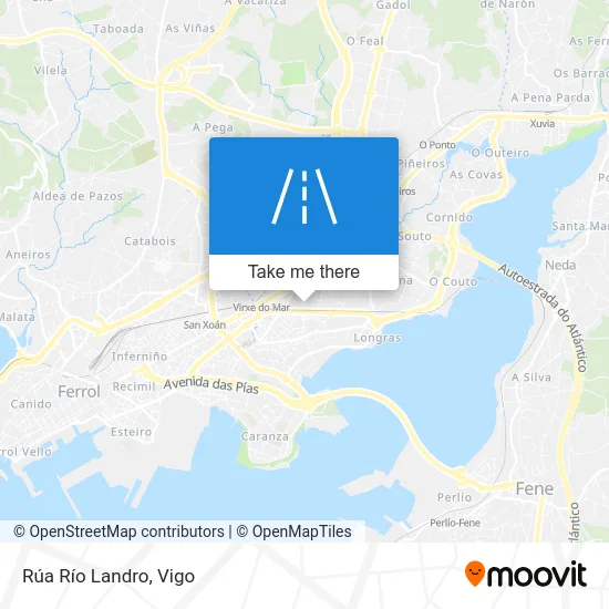 Rúa Río Landro map