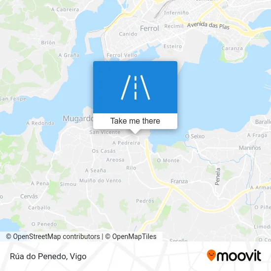 Rúa do Penedo map