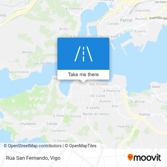 Rúa San Fernando map