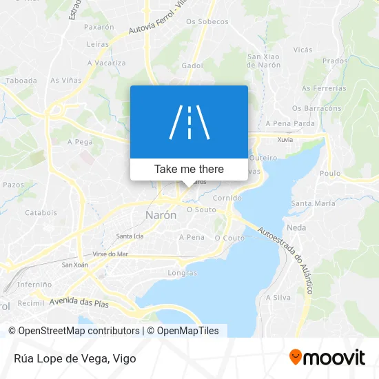 Rúa Lope de Vega map