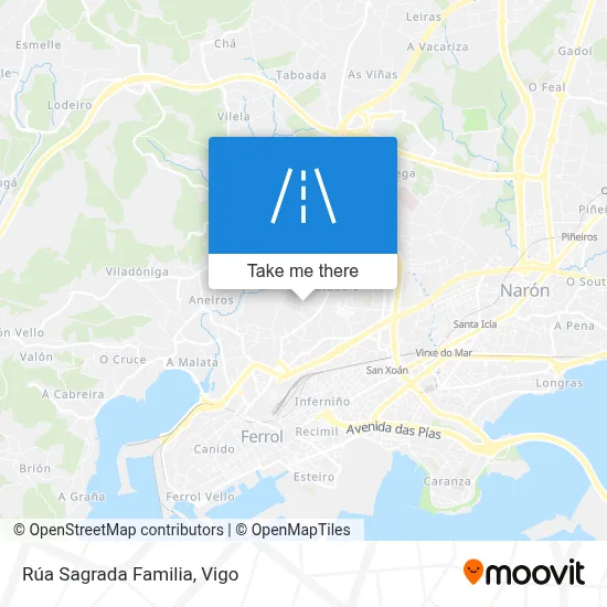 Rúa Sagrada Familia map