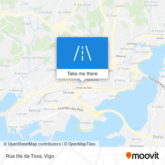 Rúa Illa da Toxa map